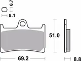 Brembo Pastillas freno Brembo 07YA23LA sinterizadas, delanteras, foto 2