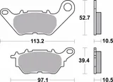 Brembo Pastillas de freno Brembo 07YA53CC orgánicas, traseras, foto 2