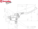 Brembo Bomba de freno delantera Brembo PS 11 10462082 negro, foto 2