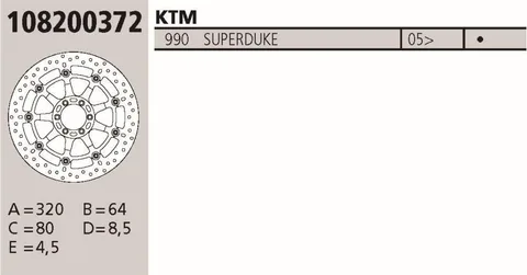 Disco Brembo Genuine KTM Superduke 990