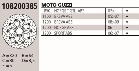 Disco Brembo Genuine Guzzi Breva 1.0
