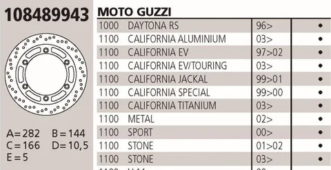 Disco Brembo Genuine Guzzi 800 Daytona