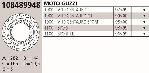 Disco Brembo Genuine Moto Guzzi 1000 Varis