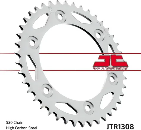 Corona de aluminio 42 dientes. P. 520 JT Sprockets 130842AL