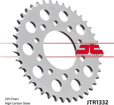Corona JT Sprockets 133239 acero, 39 dientes, paso 525
