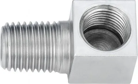 Adaptador 90° cromado Ø10 mm Fren-Tubo 170029CR