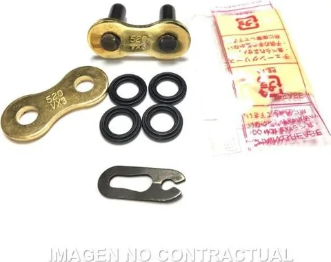 Enganche clip DID 520 VX3 oro (FJ)