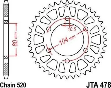 Corona JT Sprockets aluminio