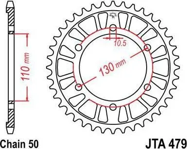 Corona JT Sprockets acero