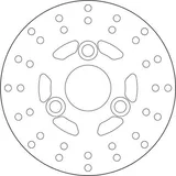 Brembo Disco de freno Brembo 68B40710 fijo Serie Oro, trasero, 155 mm, foto 3