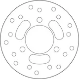 Brembo Disco de freno Brembo 68B40711 fijo Serie Oro, trasero, 160 mm, foto 3