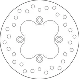 Brembo Disco de freno Brembo 68B40720 fijo Serie Oro, trasero, 190 mm para Honda CN 250 Helix, foto 3
