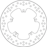 Brembo Disco de freno Brembo 68B407C3 Serie Oro Trasero, 267 mm para Yamaha YP 400 Majesty, foto 3