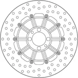 Brembo Disco de freno Brembo 68B407D3 Serie Oro Trasero, 285 mm, foto 3