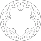 Brembo Disco de freno Brembo 68B407F6 fijo Serie Oro, trasero, 280 mm para Aprilia SRV 850 i.e., foto 3