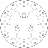 Brembo Disco de freno Brembo 68B407K8 fijo Serie Oro, trasero, 210 mm para Yamaha X-Max 400 ABS, foto 3