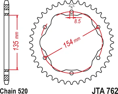 Corona JT Sprockets aluminio