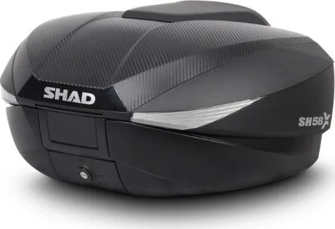 Baúl moto Shad SH58X acabado carbono D0B58206