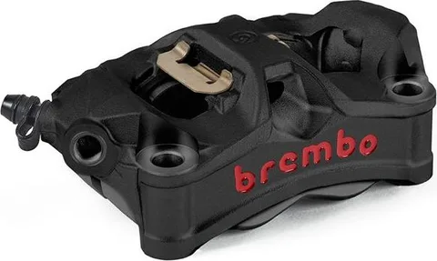 Pinza Brembo Stylema negro y rojo izquierda 100mm