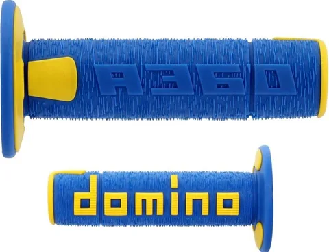 Puños Domino A360 Offroad azul amarillo