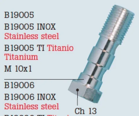 Tornillo doble 10X1,25 zincado FT2199