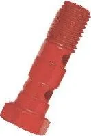 Tornillo doble 10X1,25 aluminio rojo