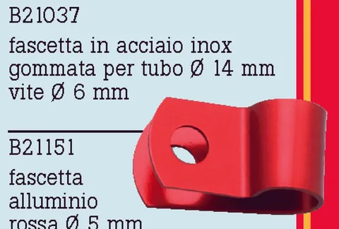 Abrazadera agujero torn 6,4 para tubo 15