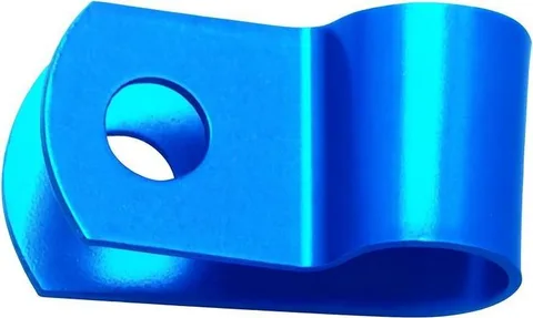 Abrazadera aluminio azul
