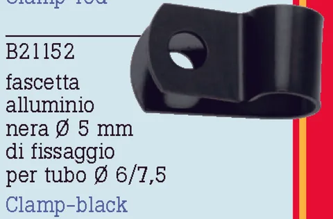 Abrazadera aluminio negro