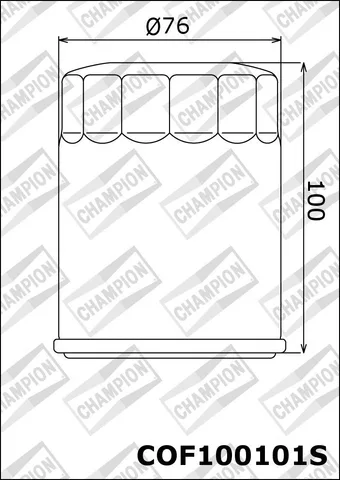 Filtro de aceite Champion COF100101S