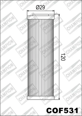 Filtro de aceite Champion COF531