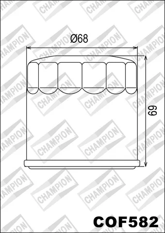 Filtro de aceite Champion COF582