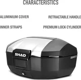Shad Top case Shad SH51 D0B51200 aluminio, foto 5
