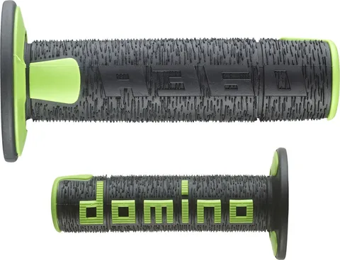 Puños Domino A360 Offroad negros verdes