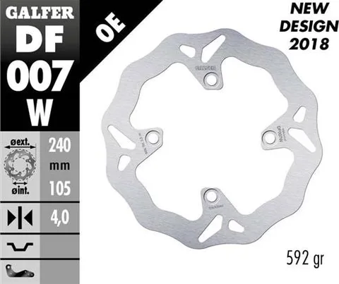 Disco Galfer Wave fijo 240x4mm