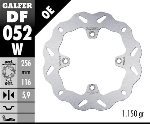Disco Galfer Wave fijo 256x5.9mm