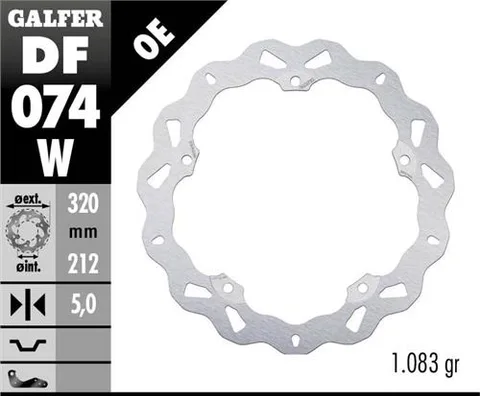 Disco Galfer Wave fijo 320x5mm
