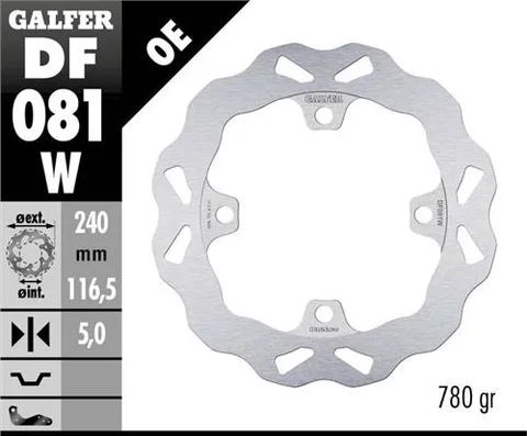 Disco Galfer Wave fijo 240x5mm