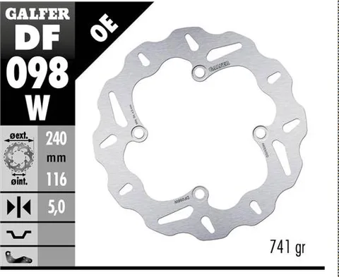 Disco Galfer Wave fijo 240x5mm