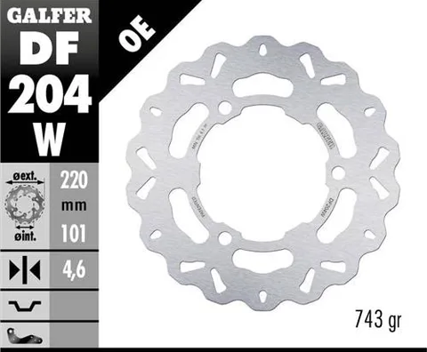 Disco Galfer Wave fijo 220x4.6mm