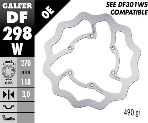 Disco Galfer Wave fijo 270x3mm