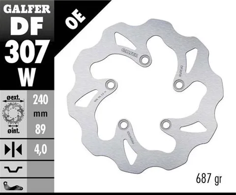 Disco Galfer Wave fijo 240x4mm