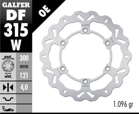 Disco Galfer Wave fijo 300x4mm