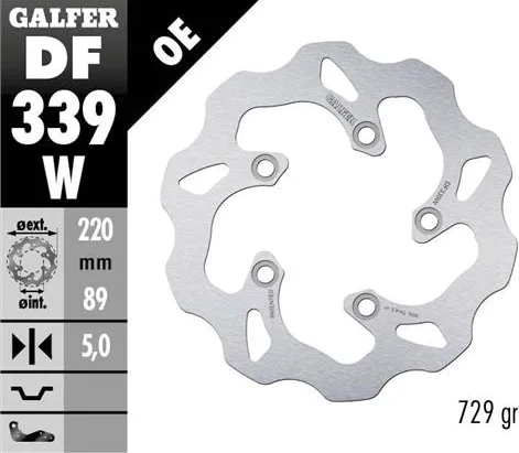 Disco Galfer Wave fijo 220x5mm