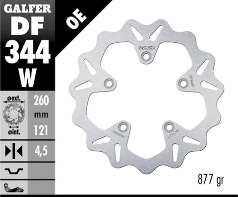 Disco Galfer Wave fijo 260x4.5mm