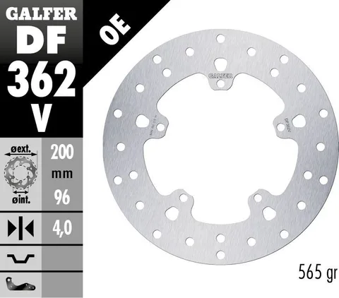 Disco de freno Galfer fijo 200X4MM