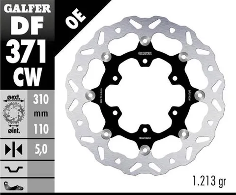 Disco Galfer Wave flotante completo (C. alu.)