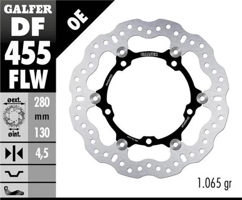 Disco Galfer Wave flotante (C. acero) 280x4.5mm