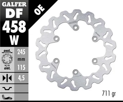 Disco Galfer Wave Fijo 245x4mm