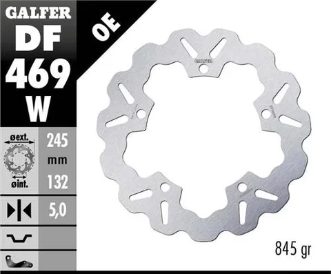 Disco Galfer Wave Fijo 245x5mm
